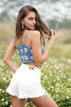 Floral Crochet Cropped Cami Tanks & Camis