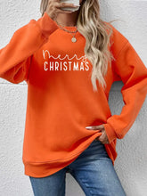 MERRY CHRISTMAS Dropped Shoulder Sweatshirt Pumpkin Woman Sweatshirts