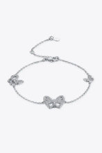 Moissanite Butterfly Shape Bracelet Silver One Size Necklaces
