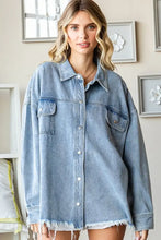 First Love Smile Face Button Down Raw Hem Denim Jacket Woman Outerwear