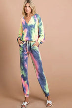 BiBi Tie Dye French Terry Casual Pants Woman Pants