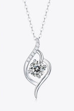 Platinum-Plated 1 Carat Moissanite Pendant Necklace Necklaces