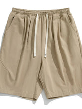 Men's Plus Size Drawstring Shorts with Pockets