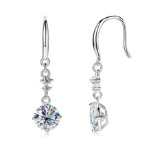 2 Carat Moissanite 925 Sterling Silver Earrings Earrings