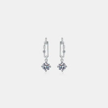 2 Carat Moissanite 925 Sterling Silver Drop Earrings with Sparkling Stones