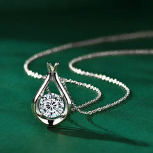 2 Carat Moissanite 925 Sterling Silver Pendant Necklace Fine Jewelry