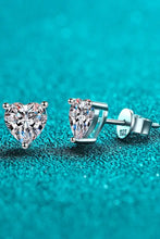2 Carat Moissanite Heart-Shaped Stud Earrings Earrings