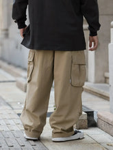 Men's Loose Fit Cargo Pants with Multiple Pockets