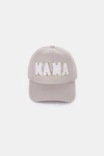 MAMA Chenille Patch Baseball Cap Ash Mocha One Size