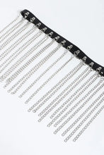 Fringed Chain PU Leather Belt Belts