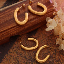 Titanium Steel Gold-Plated Earrings