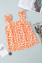 Floral Square Neck Cap Sleeve Tank Tanks & Camis