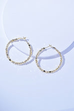 Alloy Hoop Earrings Gold One Size