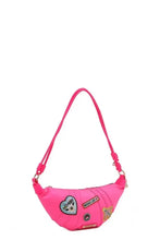 Nicole Lee USA Color Patch Croissant Bag Shoulder Bags