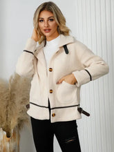 Pocketed Button Down Collared Neck Jacket Woman Outerwear