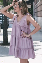 And The Why Polka Dot Textured Layered Flounce Ruffle Dress Casual Dresses