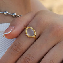 2 Piece Resin Oval Adjustable Ring
