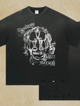 Men's Graphic Round Neck Half Sleeve T-Shirt Black