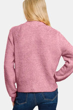Zenana Button Down Long Sleeve Sweater Cardigan Woman Outerwear