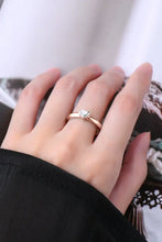 Moissanite 925 Sterling Silver Heart Solitaire Ring Rings