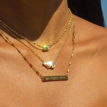 Sporty Element Resin Necklace Horn Gold One Size