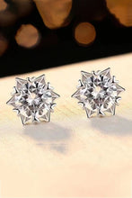 Stuck On You 4 Carat Moissanite Stud Earrings Silver One Size