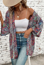 Printed Open Front Long Sleeve Cover Up Casual Dresses