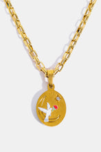 Stainless Steel 18K Gold-Plated Necklace Pigeons One Size