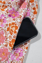 Floral Square Neck Knotted Ruffle Midi Dress Casual Dresses