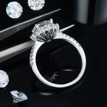 2 Carat Moissanite 925 Sterling Silver Ring