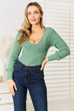 Basic Bae Scoop Neck Long Sleeve Top Woman Blouses
