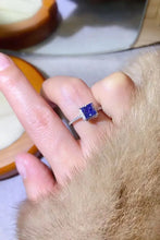 1 Carat Moissanite 925 Sterling Silver Square Ring Rings