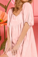 BiBi Washed Linen Tiered Midi Dress with Puff Sleeves Casual Dresses