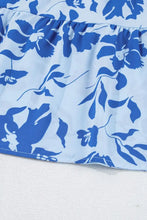 Floral Print Tiered Frilled Trim Flutter Sleeve Dress Woman Casual Dress