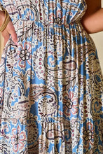 Boho Paisley Print Off Shoulder Maxi Dress Maxi Dresses