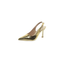 Point Toe Kitten Heels Pumps Gold woman pumps