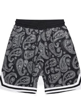 Men's Drawstring Printed Shorts Black