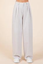 Mittoshop Pintuck Detail High Rise Pants Light Gray