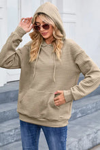 Dropped Shoulder Pocketed Hoodie Woman Sweatshirts