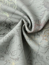 Men's Vintage Map Print Short Sleeve Button Down Shirt Mens Tops