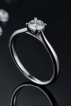 Moissanite 925 Sterling Silver Solitaire Ring Silver