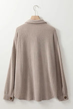 Plus Size Button Up Long Sleeve Jacket Woman Outerwear