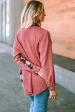 Plaid Button Down Collared Jacket Woman Outerwear
