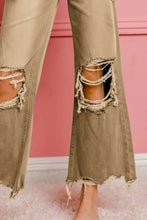 BiBi Distressed Vintage Washed Wide Leg Pants Woman Pants