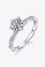 1 Carat Moissanite 925 Sterling Silver Ring Silver Rings