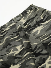 Men's Camouflage Cargo Wide Leg Pants Woman Sweatpants