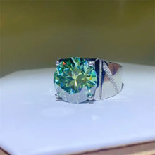 10 Carat Moissanite 925 Sterling Silver Signet Ring Rings