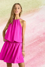 ADORA Halter Neck Smocking Waist Dress Casual Dresses