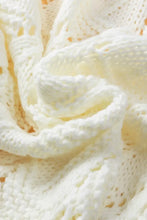 Openwork Open Front Long Sleeve Cardigan Cardigans