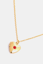 Zircon Heart Shape 14K Gold-Plated Pendant Necklace Necklaces